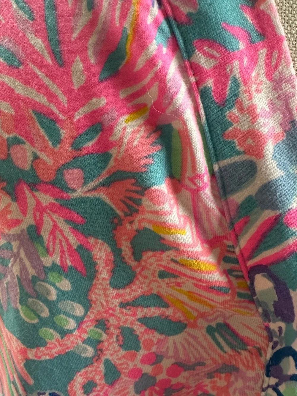 Lilly Pulitzer Winona Knit Top Blouse, MULTI SPLENDOR IN THE SAND, Size XL - Picture 4 of 8